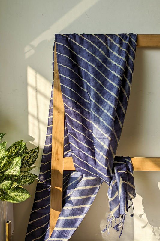 Leheriya Tussar Silk Stole